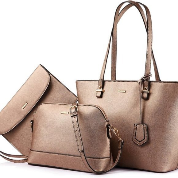 New  3pcs Purse Set   Handbags for Women Shoulder Bags Tote Satchel - Picture 7 of 16